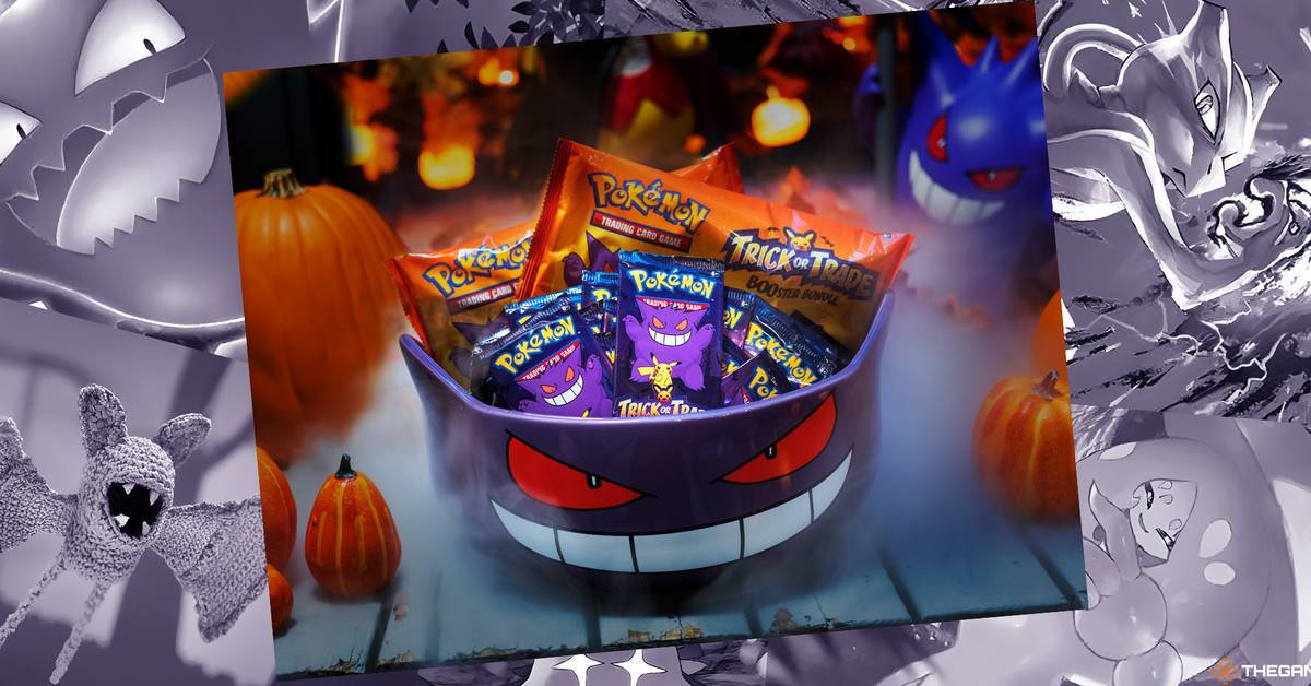 trick or treat pokemon chase cards Poktemon TGC Trade Booster Bundle for Ages 6 Years and Up - Includes 120 Mini Packs POK Trick or Trade BOOster