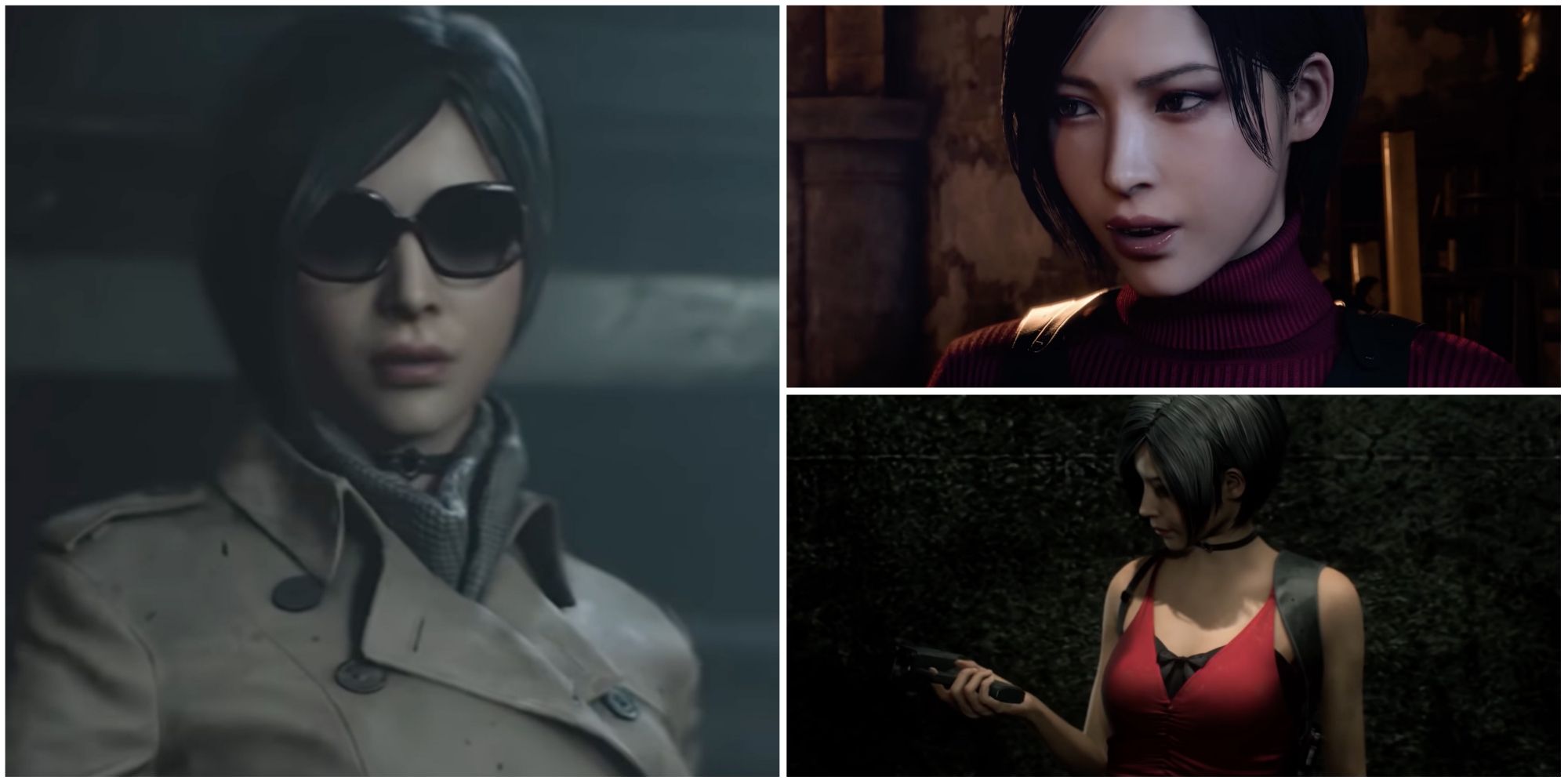 Header Image for X Best Ada Wong Outfits Featuring Ada Wong from Resident Evil 2 (2019) and Resident Evil 4 (2023)