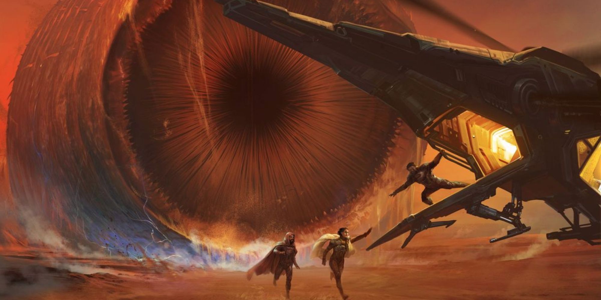 Dune Adventures In The Imperium Characters Escaping Sand Worm