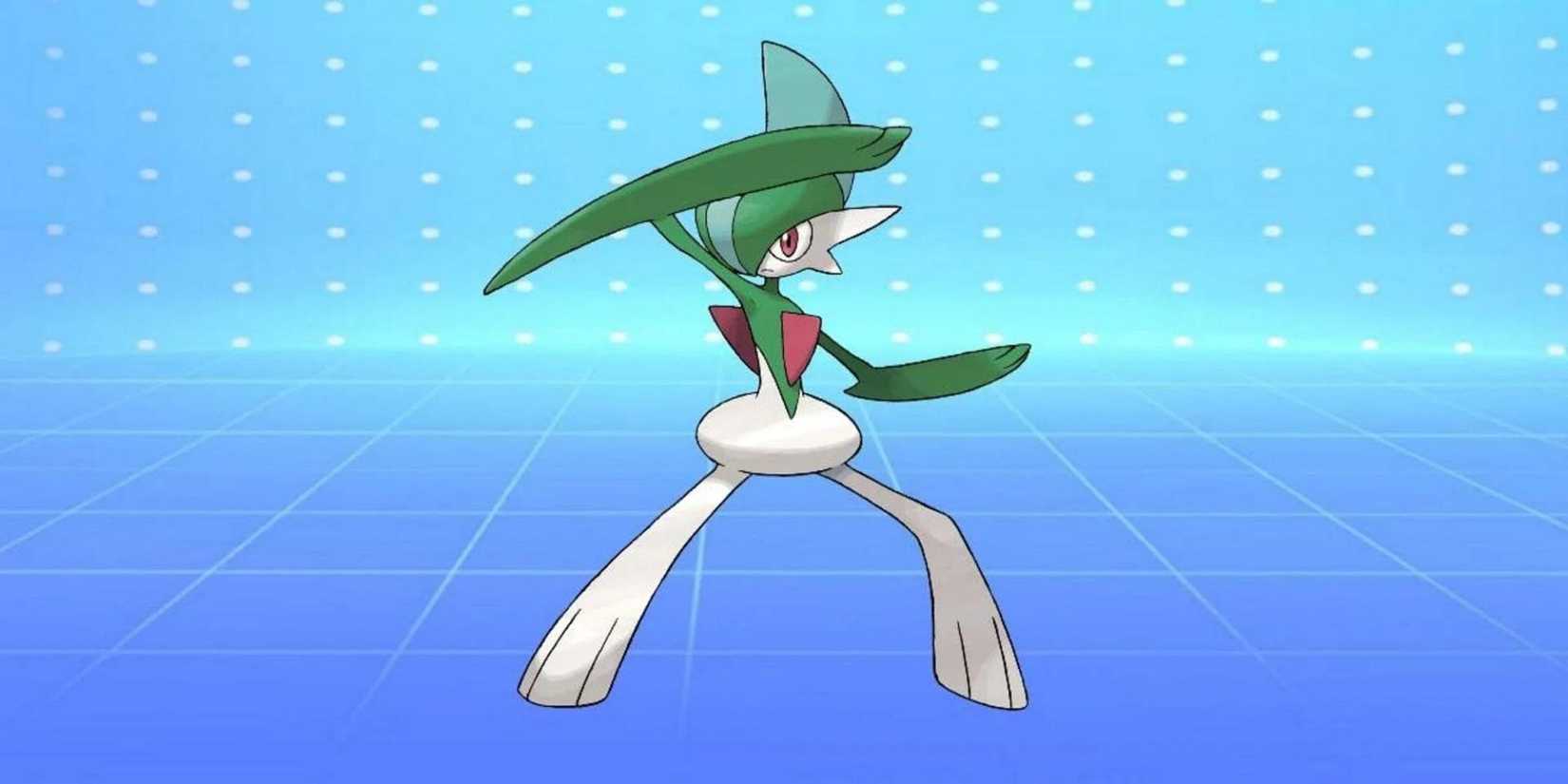 Gallade posing in Pokemon Scarlet & Violet