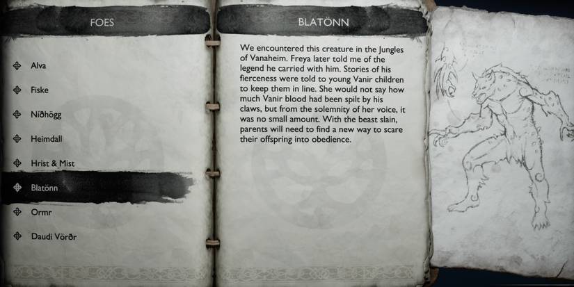 The Funniest Codex Entries In God Of War Ragnarok