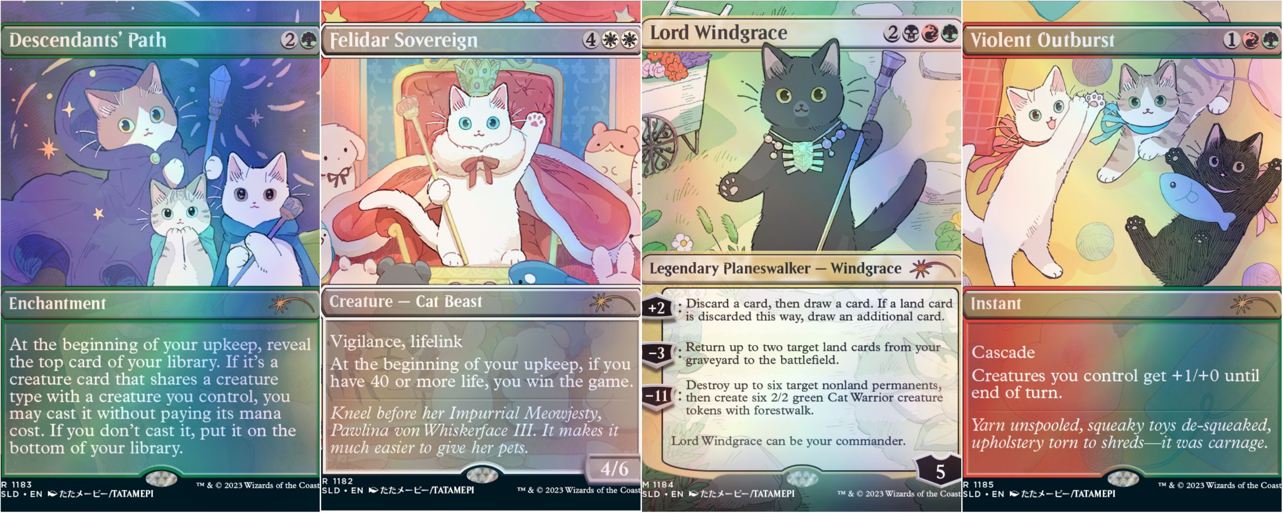 マジック：ザ・ギャザリング MTG Secret Lair - LOOK AT THE KITTIES MTG Secret Lair Look at the Kitties 猫｜Yahoo!フリマ（旧