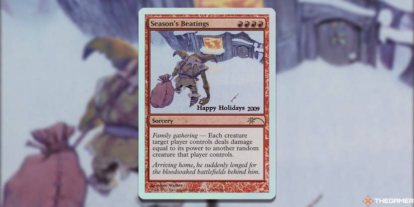 holiday promo cards mtg Season's Beatings