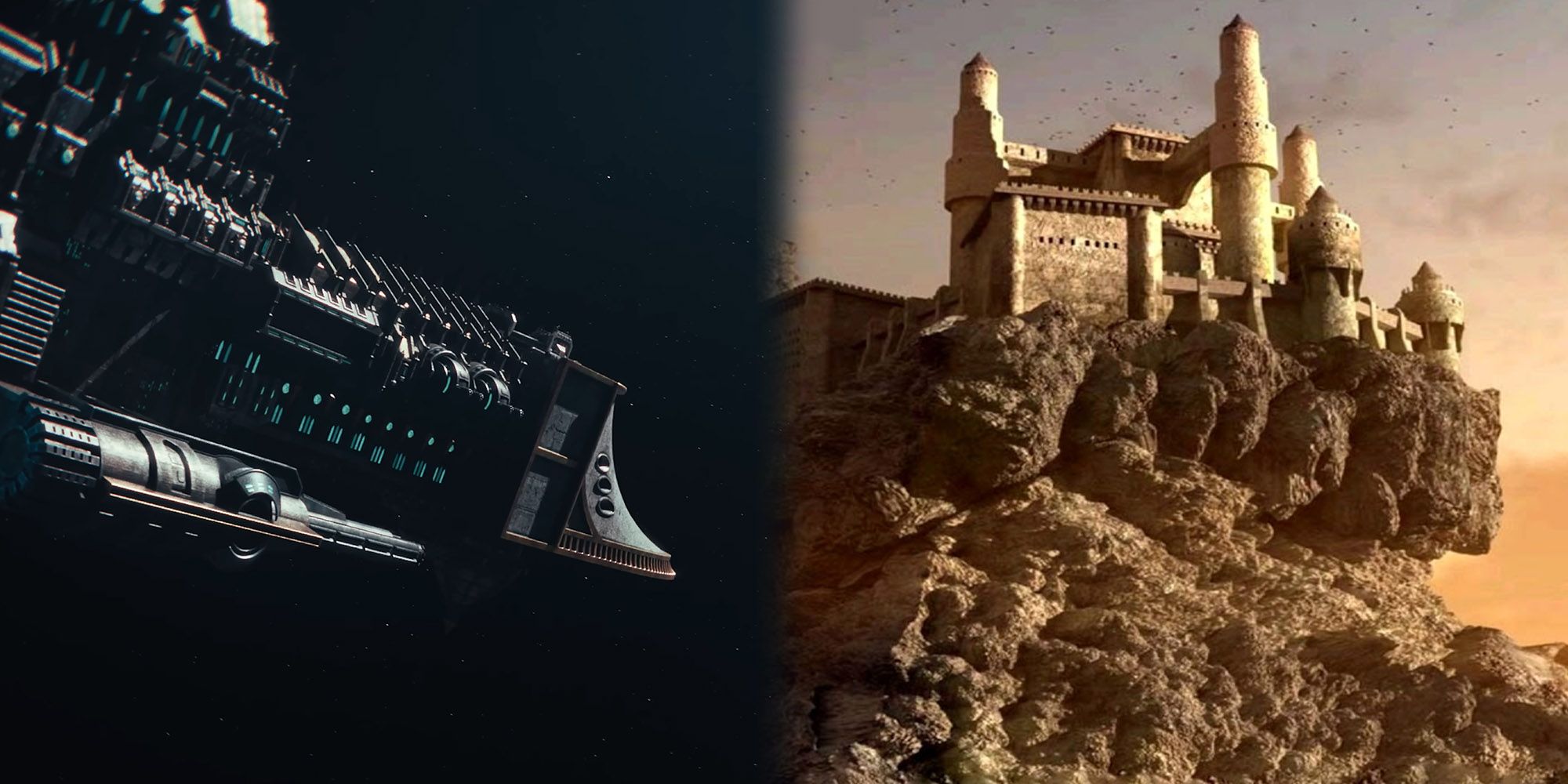 Warhammer - Darktides Hub Ship On Left And Vermintide 2s Hub Castle On Right