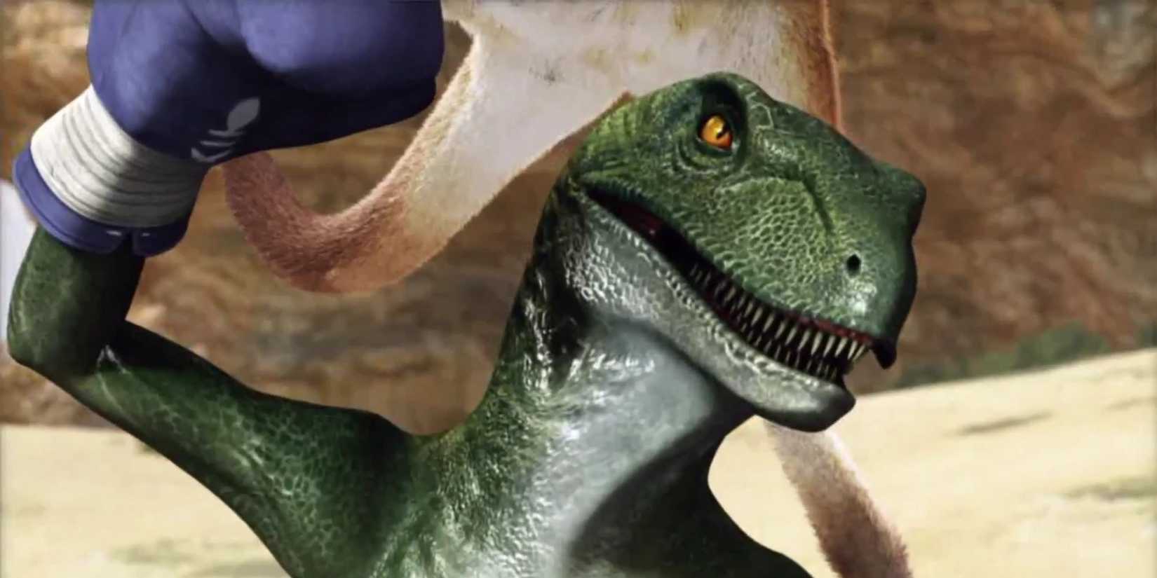 Alex the velociraptor in Tekken.