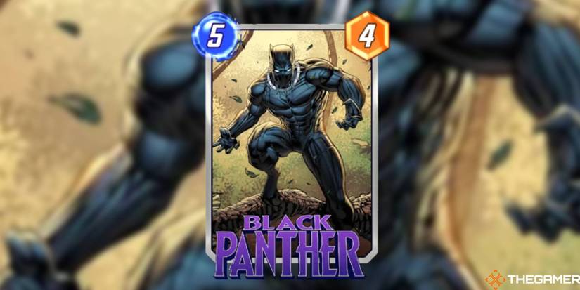 Marvel Snap - Black Panther on a blurred background