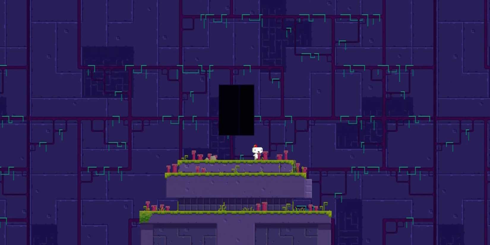 Fez Screenshot of the Black Monolith