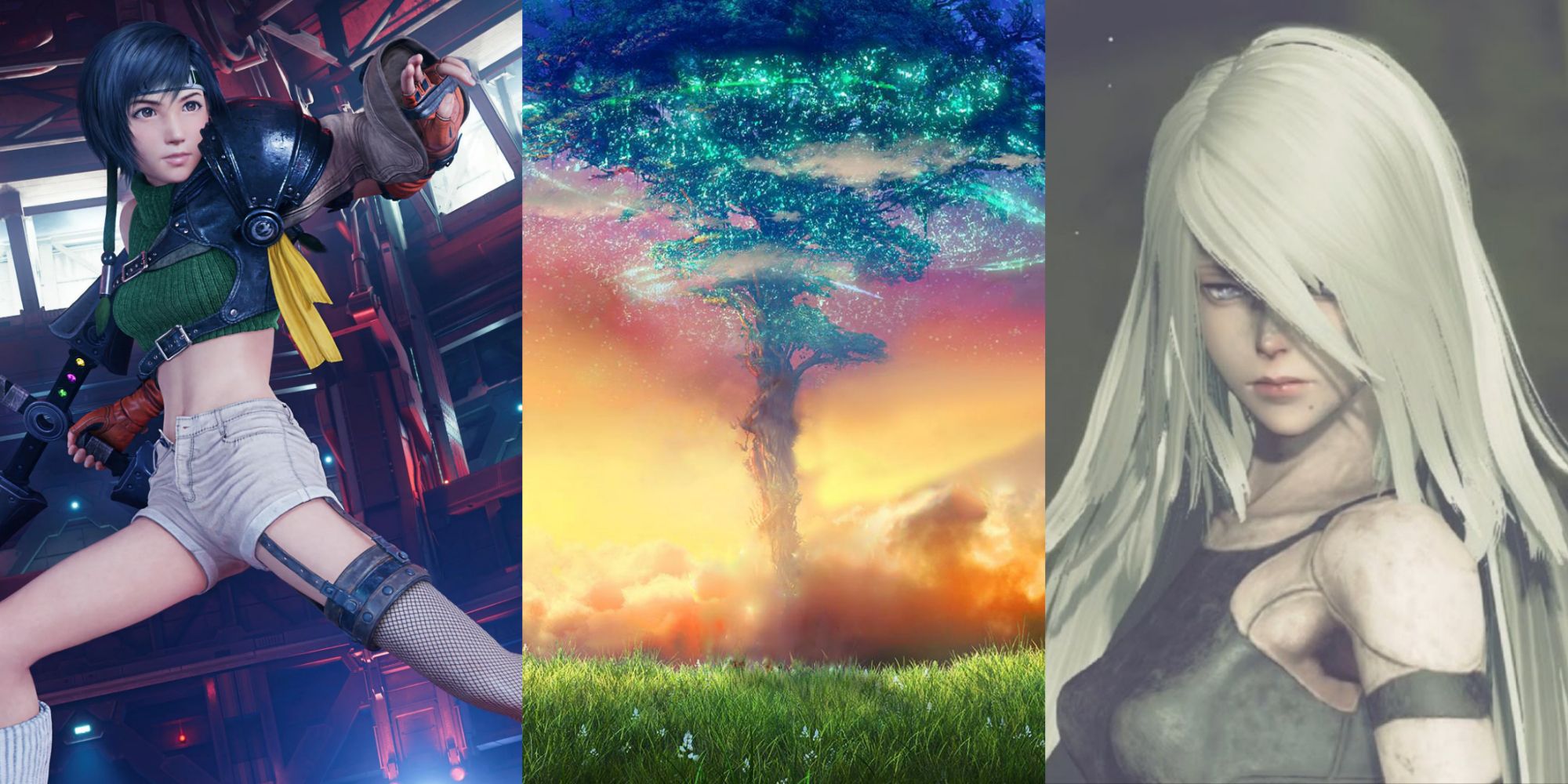 Yuffie Final Fantasy 7 Intergrade, Xenoblade 2 World Tree, A2 NieR Automata