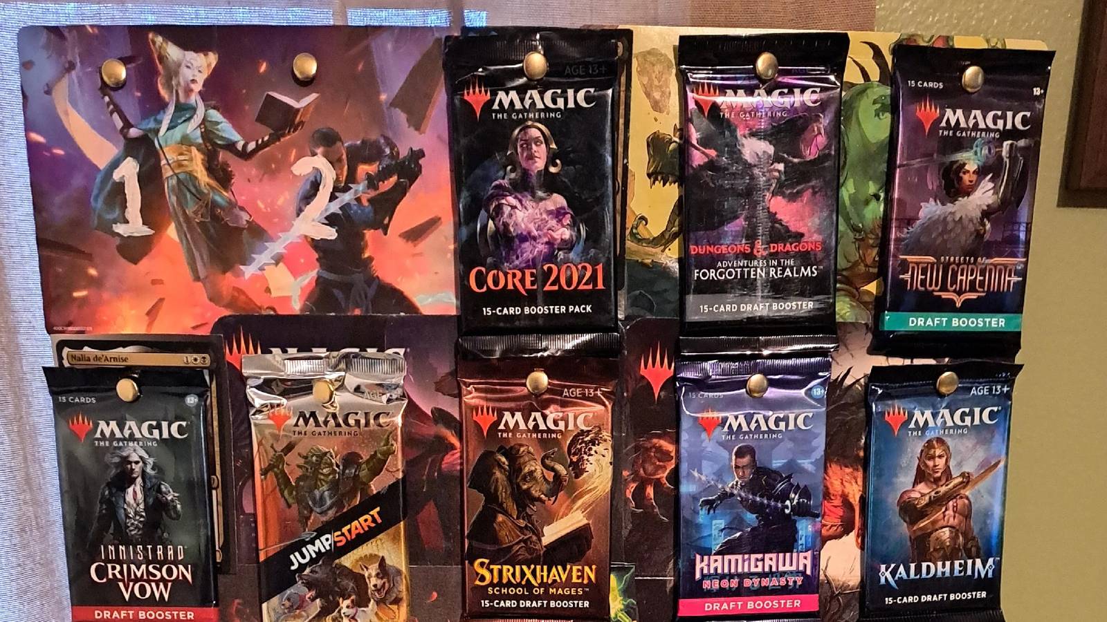 Magic: The Gathering Fan Turns Old Booster Packs Into Advent Calendar