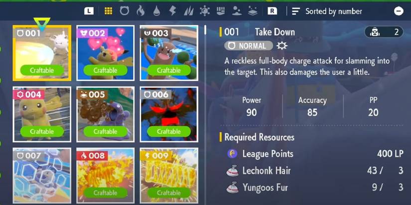 Pokemon Scarlet & Violet: Every Technical Machine And How To Craft Them