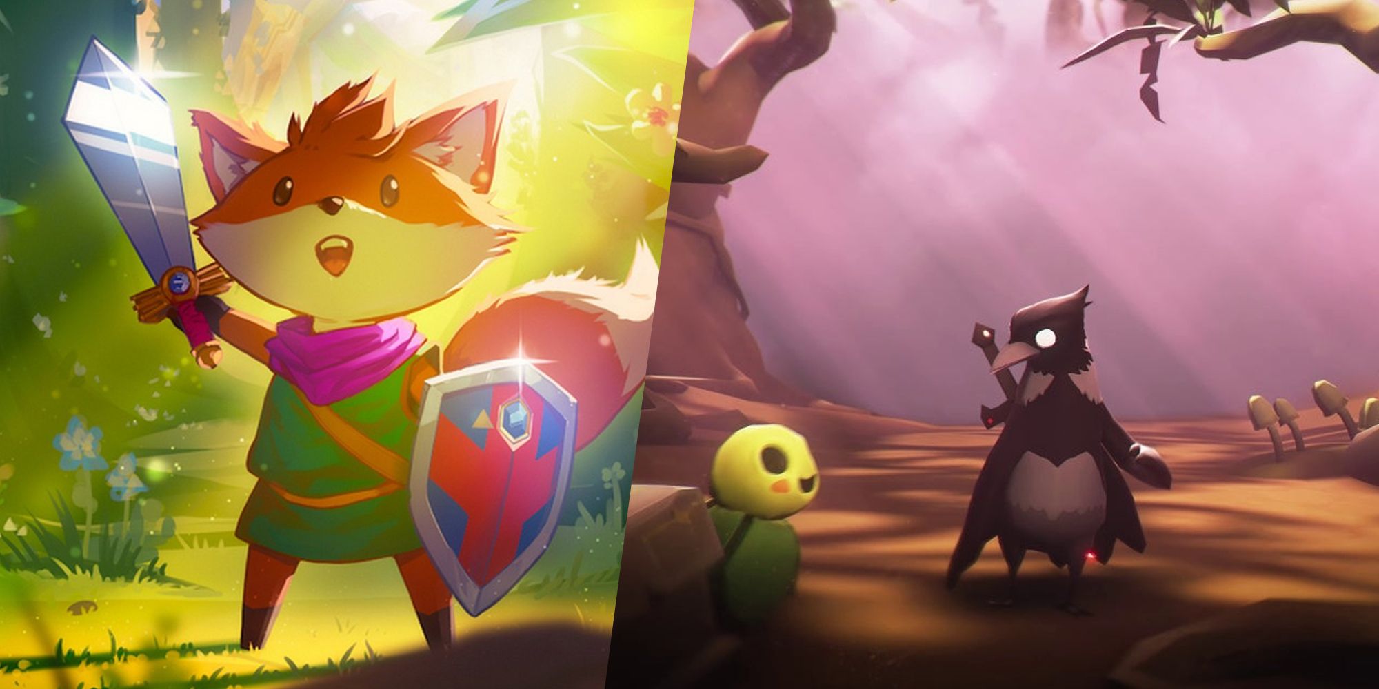 Tunic And Death's Door Split Image Feature