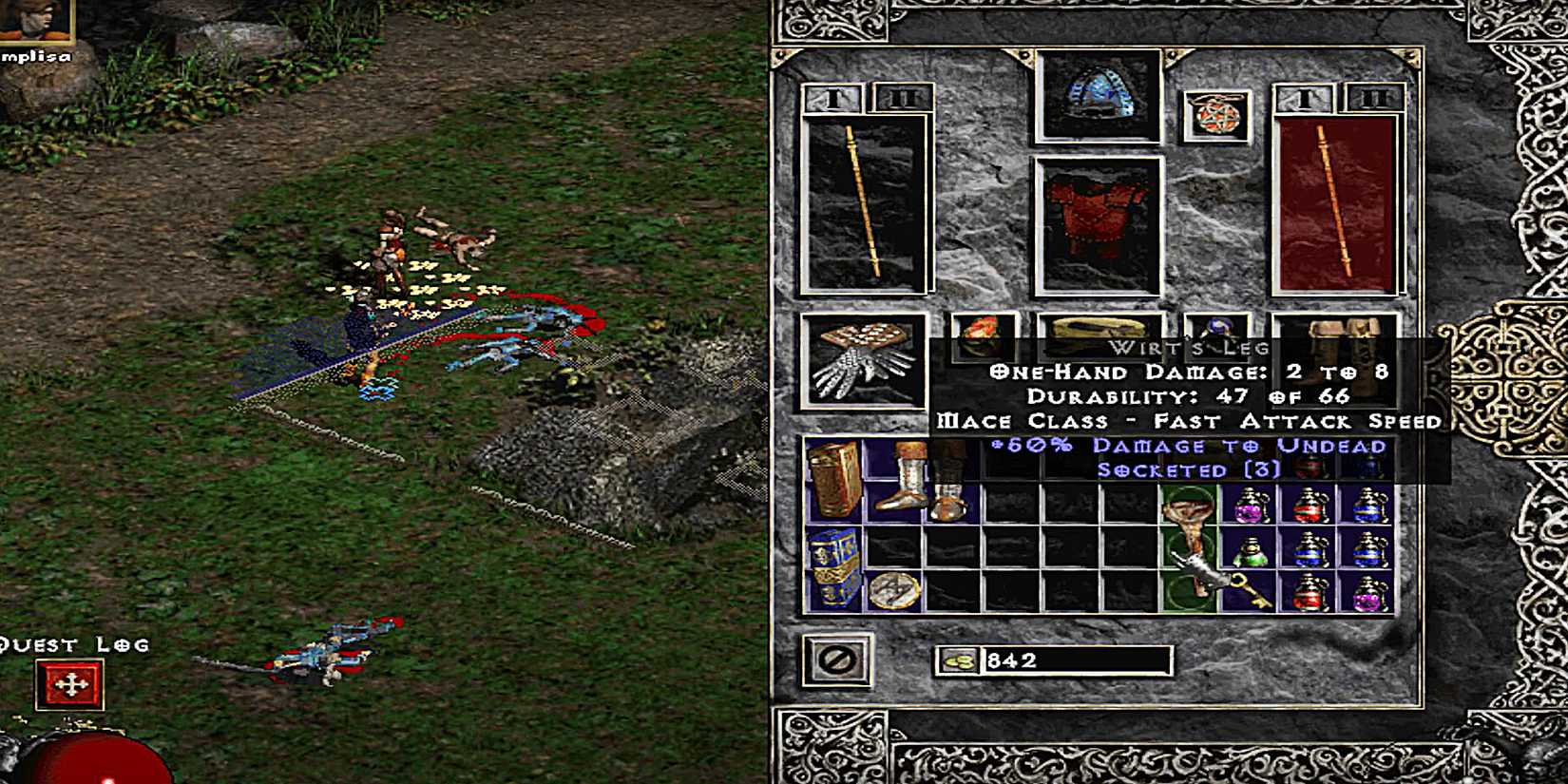 Wirts Leg in Diablo 2