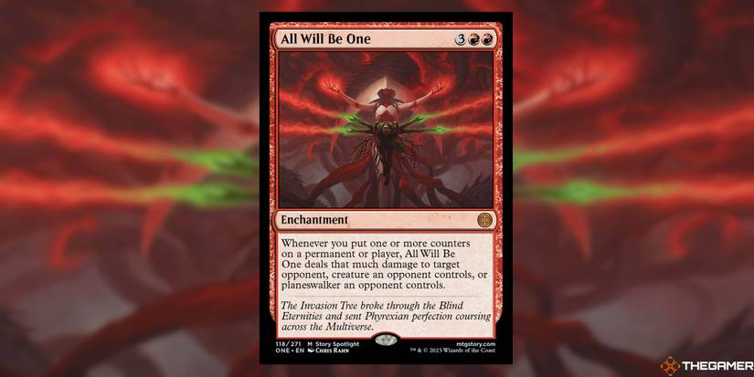 mtg all will be one card list All Will Be One (Oil Slick Raised Foil) [Phyrexia: All Will Be One] –  TokenMTG main image 1