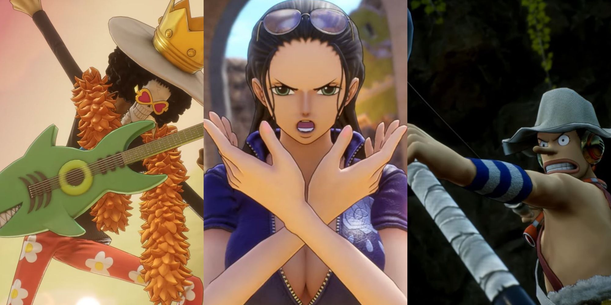 Brook, Robin, and Usopp in One Piece Odyssey