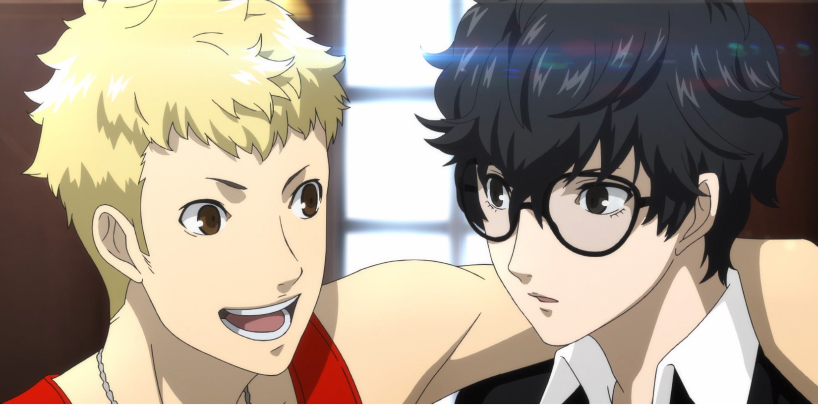 Ryuji and Joker in Persona 5 Strikers.