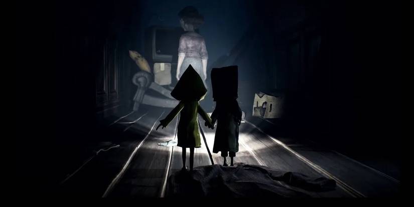 Player character walking in Little Nightmares 2