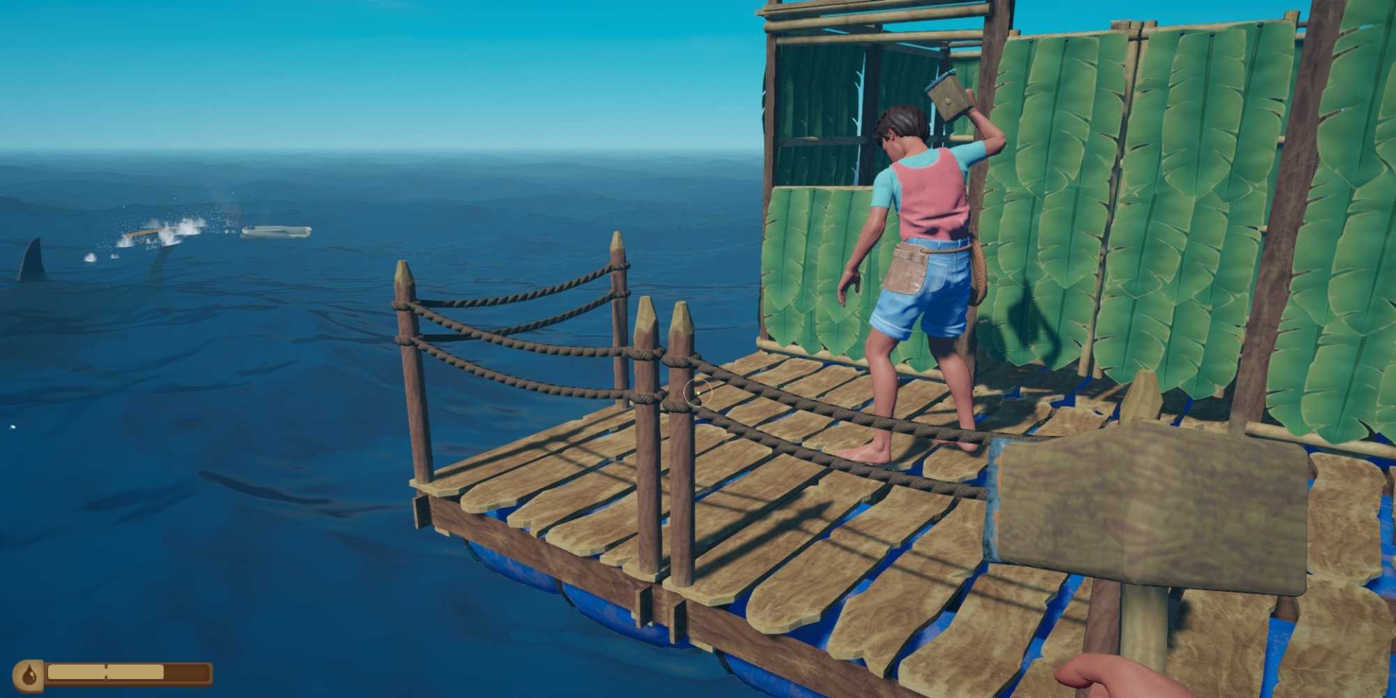 Person Building A Raft Here Are The Best Video Games With An Obscure Main Story
