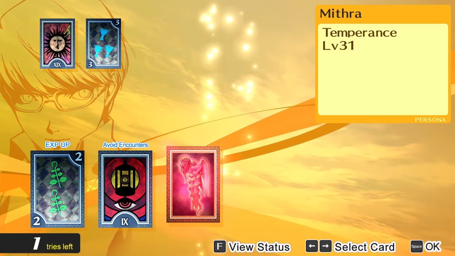 shuffle time in mitsuo's void quest dungeon highlighting mithra in persona 4 golden