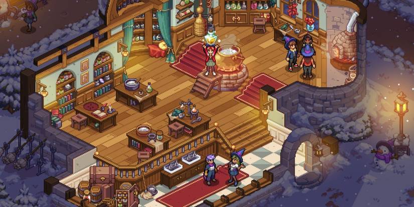 Potion making in Witchbrook