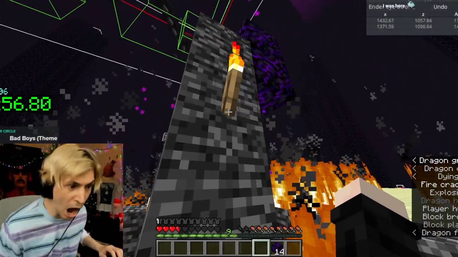 xQc Regains Minecraft Speedrun World Record After Nearly 2 Years