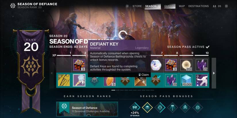 Defiant Battlegrounds, Engrams, And Key Guide For Destiny 2