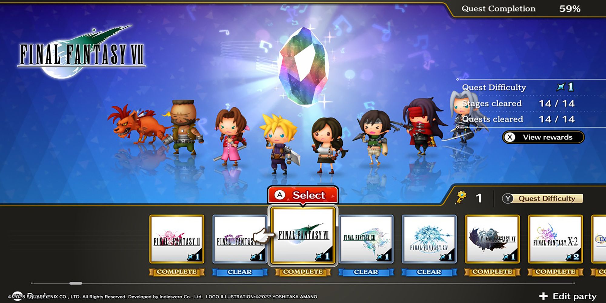 How Many Final Fantasy 7 Stages Are In Theatrhythm: Final Bar Line?
