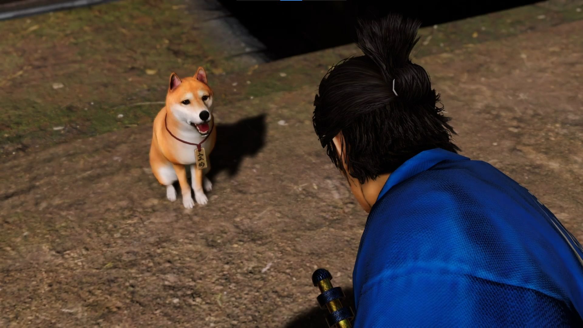 Like A Dragon Ishin, Beginner Tips, Ryoma talking to the Patient Dog
