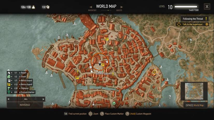 Novigrad Signposts Where To Start Message From An Old Friend In The Witcher 3