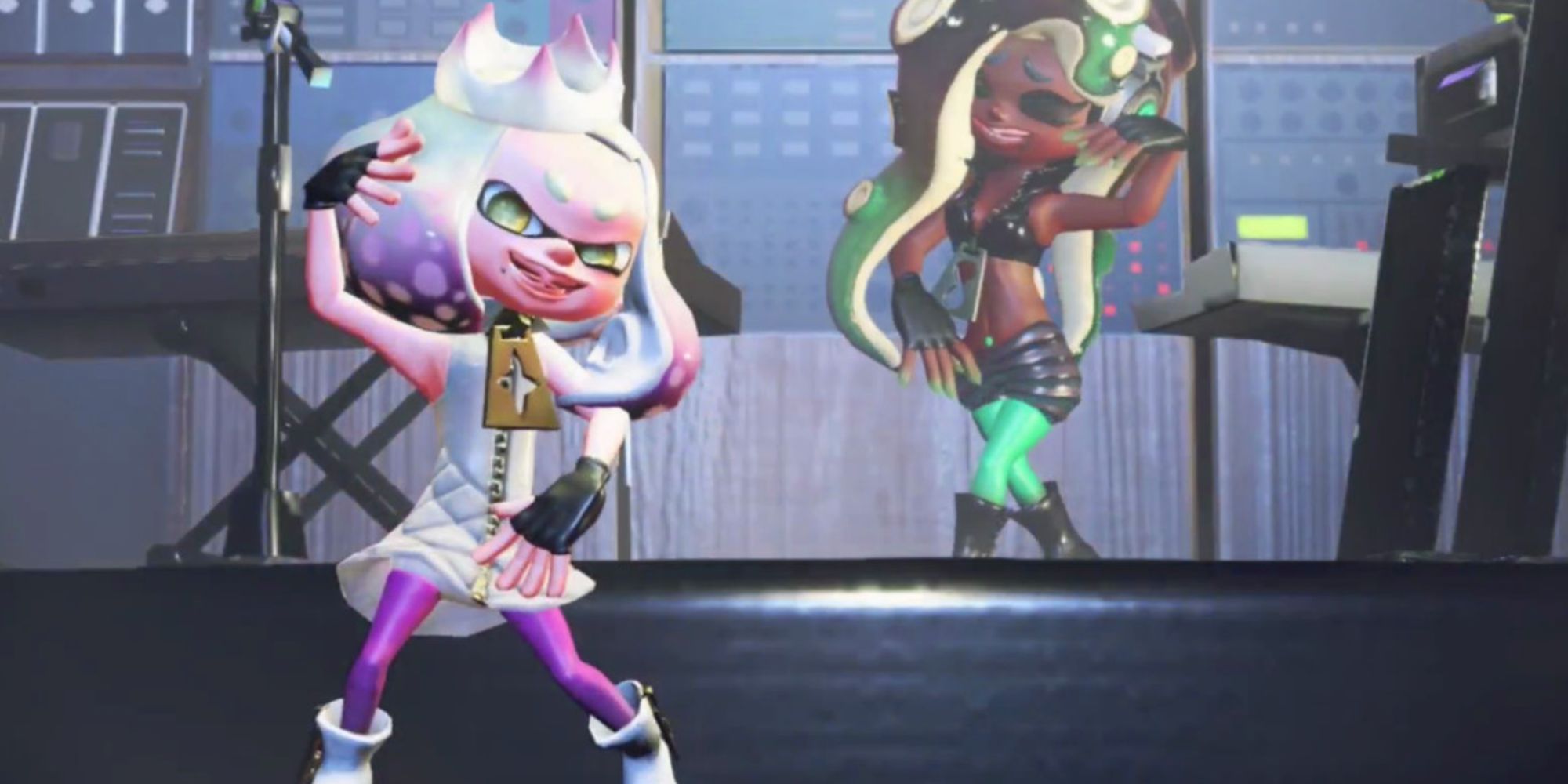 Splatoon 3 Pearl On Stage With Marina Ida