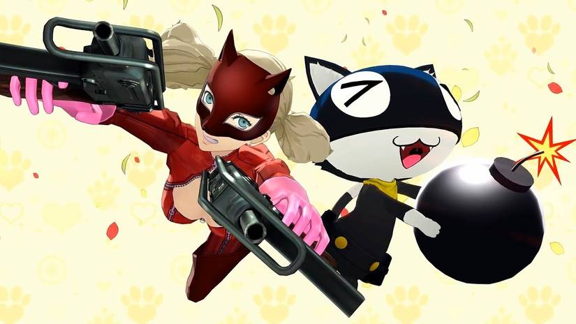 Ann e Morgana con armi nella loro Showtime Attack in Persona 5 Royal
