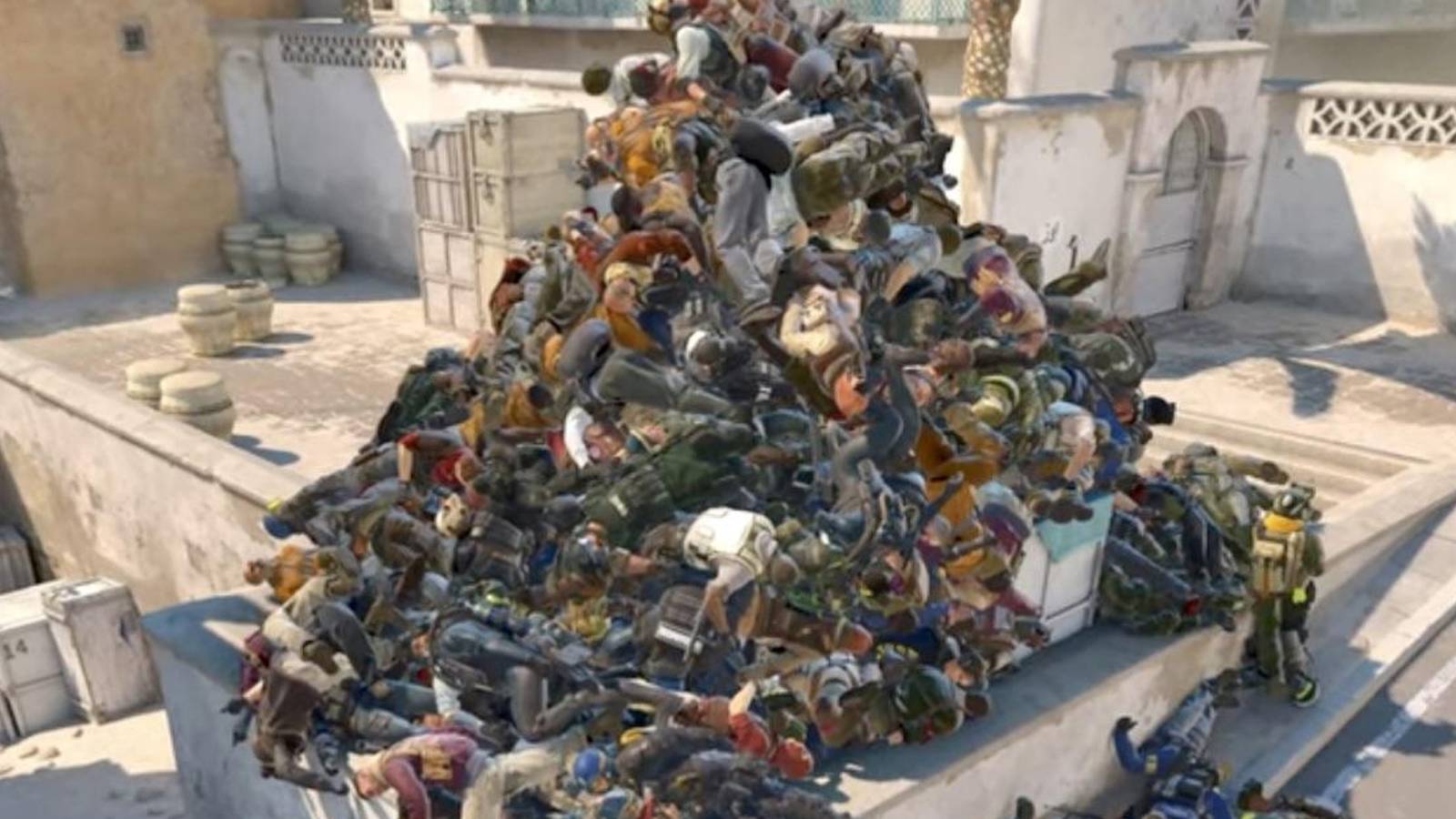CS2 Removes Ragdoll Physics As Players Make Corpse Mountains