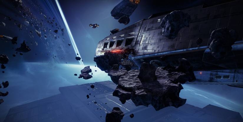 Destiny 2 First Contact Reaching The Other Ship From Space