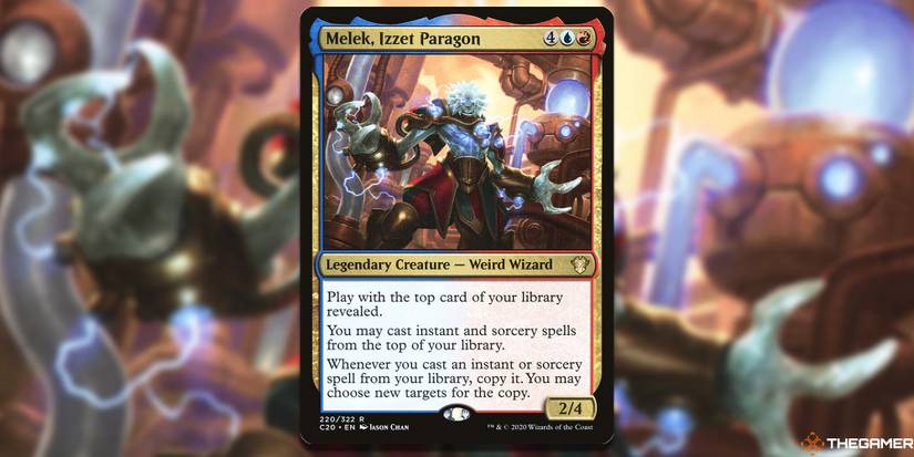 mtg melek izzet paragon commander deck Magic The Gathering - Masters - Melek, You may cast instant or sorcery spells from the top of your library Melek, Izzet Paragon #mtg #mtgfanart
