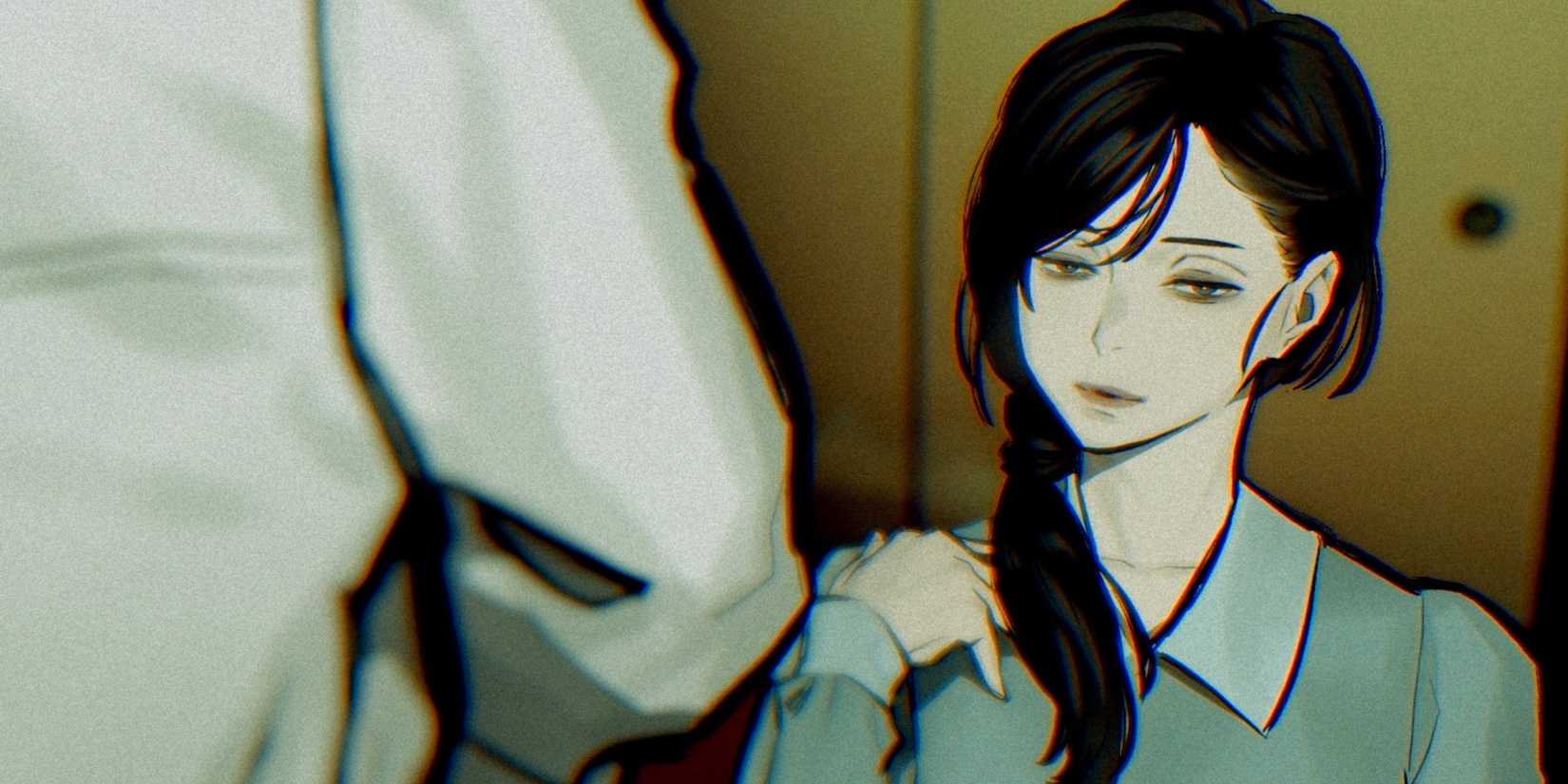 Paranormasight - Harue looking at Richter