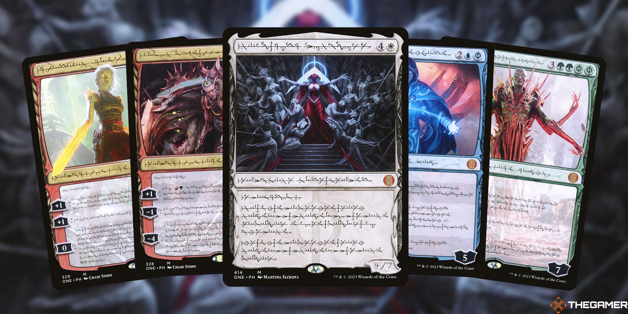 MTG Head Designer: Phyrexian Language Cards In ONE Draft Boosters Were "Probably A Mistake" MTG Head Designer: Phyrexian Language Cards In ONE Draft Boosters Were "Probably A Mistake"
