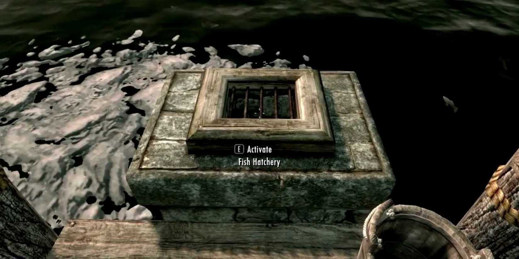 skyrim fish hatchery in water in the hearthfire dlc