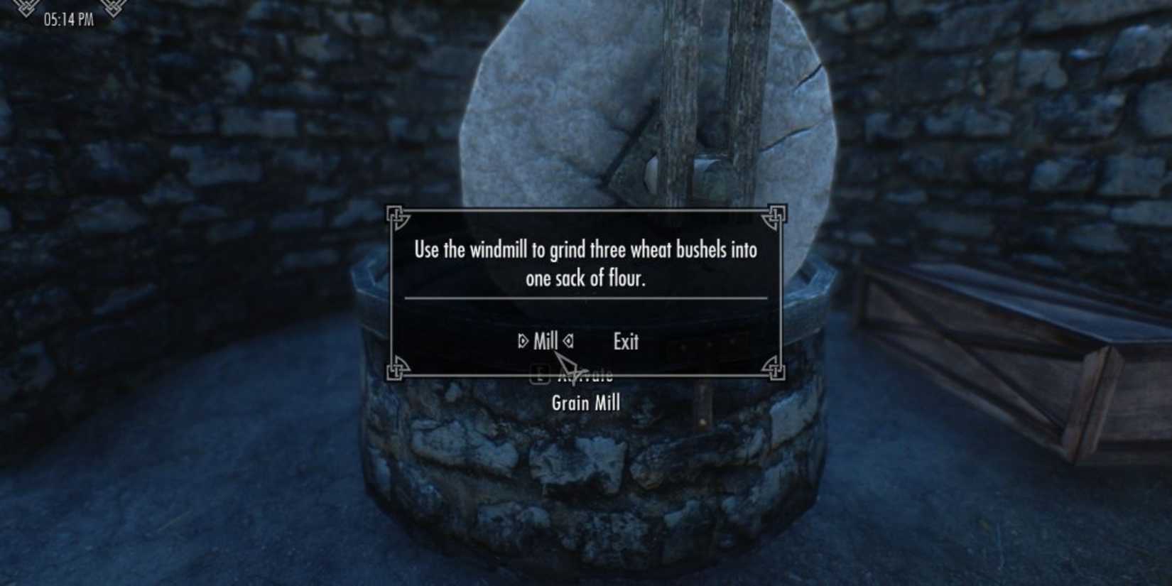 skyrim grain mill mechanic in the hearthfire dlc