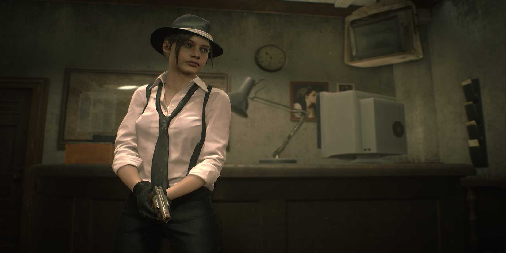 Screenshot of Noir Claire in Resident Evil 2.