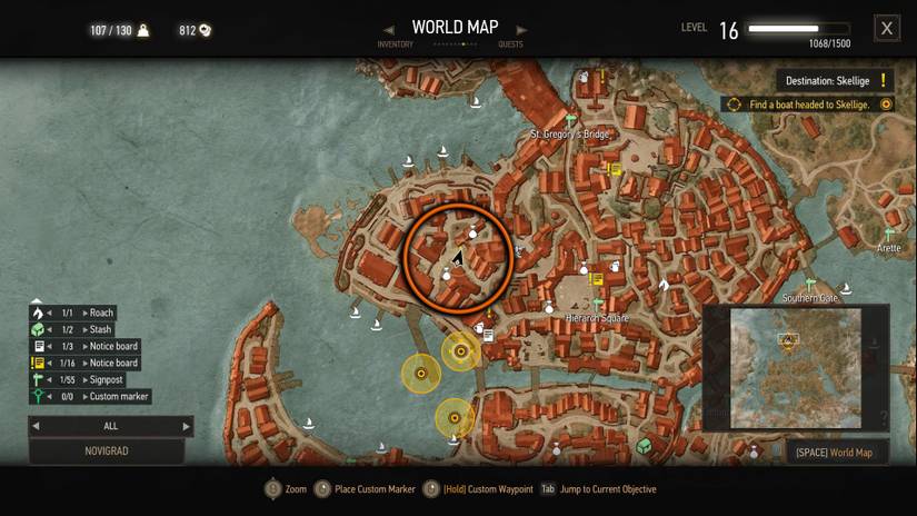 Novigrad Signposts How To Start Novigrad, Closed City In The Witcher 3