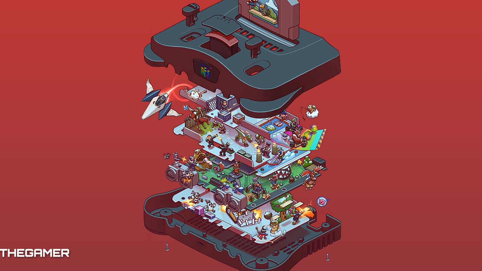Exploded Room/game Exploded Nintendo Consoles Are My Favorite Kind Of Video Game Art