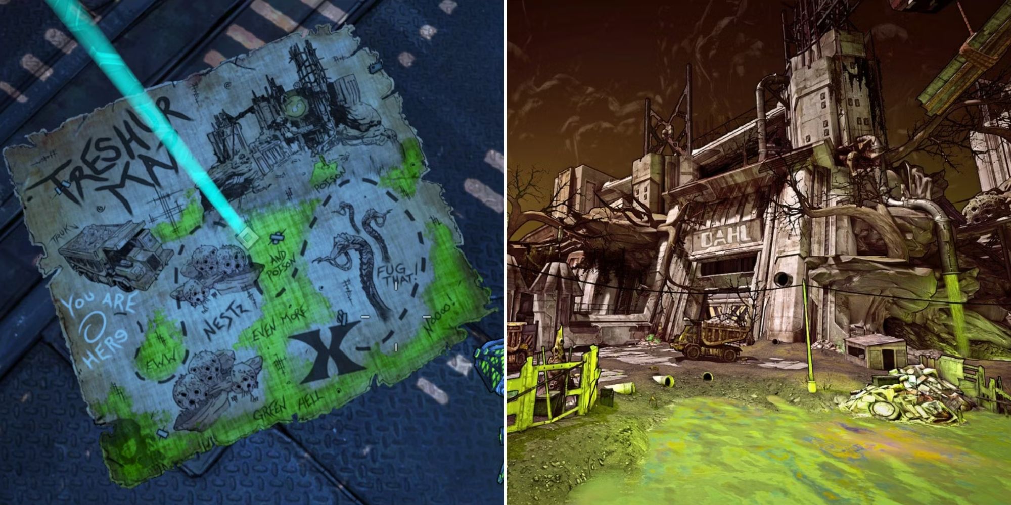 Borderlands 2 lost treasure map location