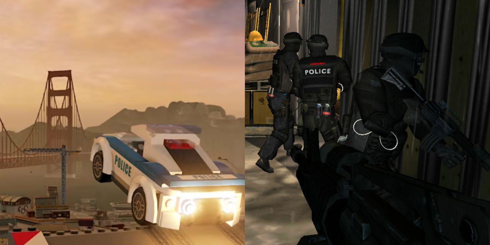 Games Where You Play As Police Featured Split Image Lego City Undercover And Swat 4