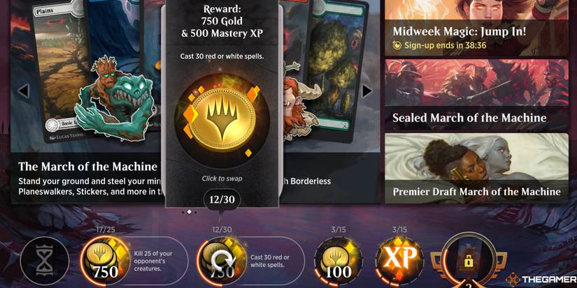 Everything In The March Of The Machine Mastery Pass For MTG Arena Everything In The March Of The Machine Mastery Pass For MTG Arena