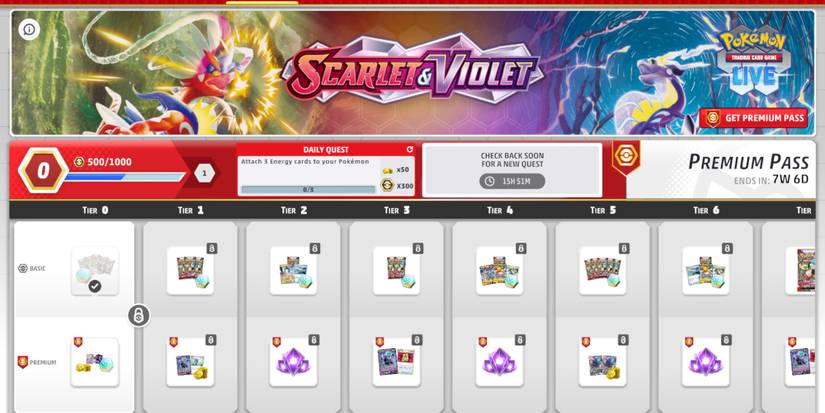 Everything In The Scarlet & Violet Battle Pass For Pokemon TCG Live Everything In The Scarlet & Violet Battle Pass For Pokemon TCG Live