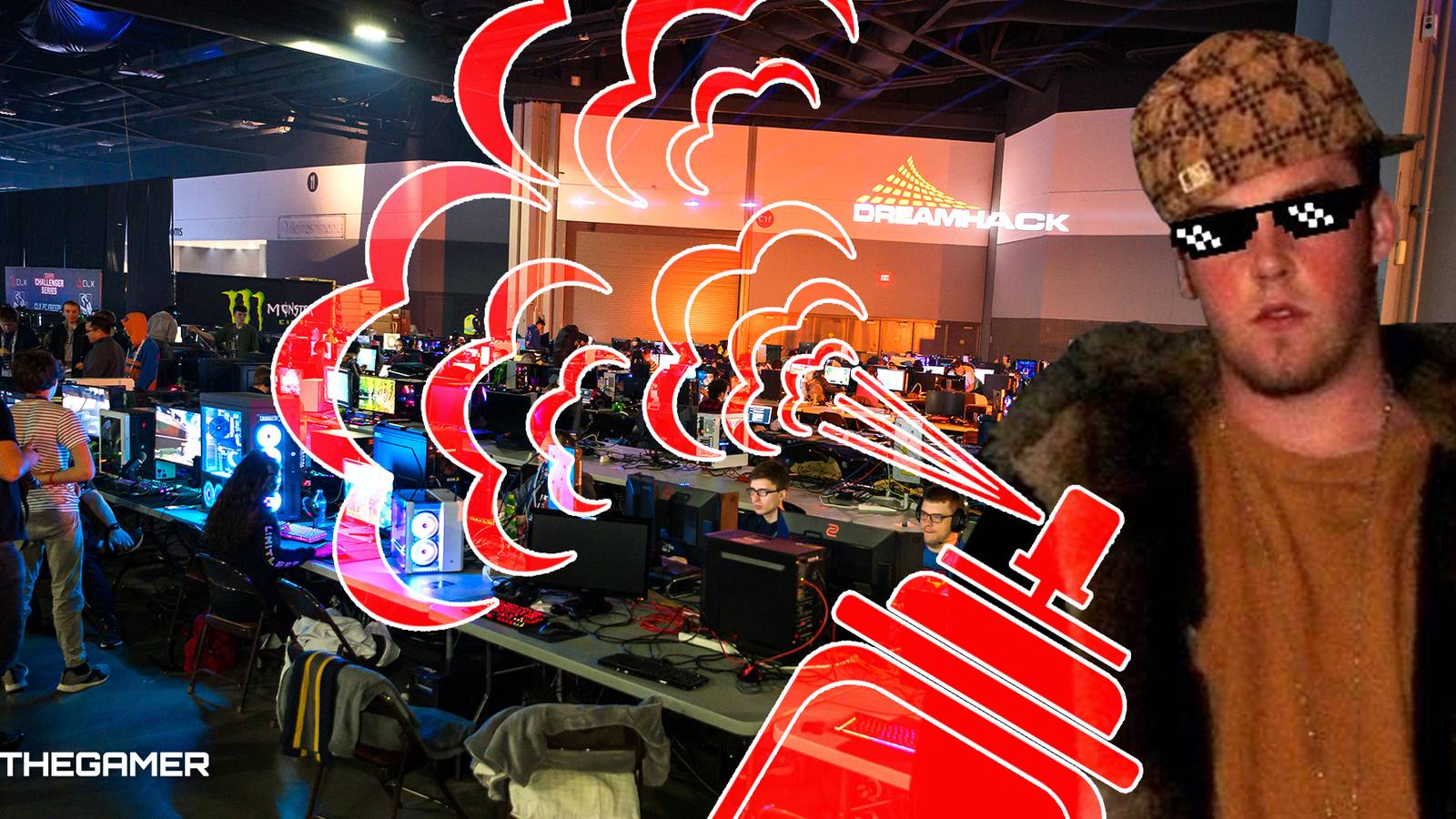 YouTuber Sprays Gamers With Deodorant, Told Off By Convention Staff