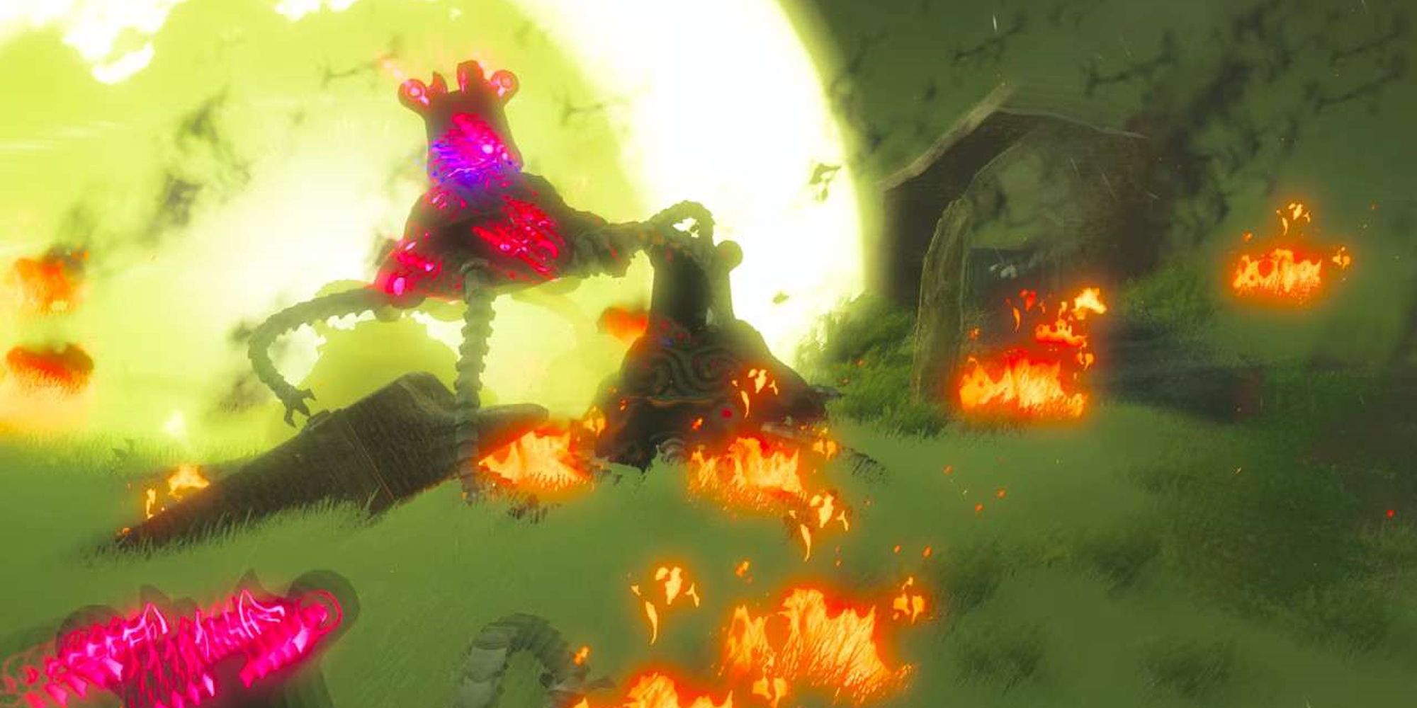 نگهبانان در Breath of the Wild غوغا می کنند.