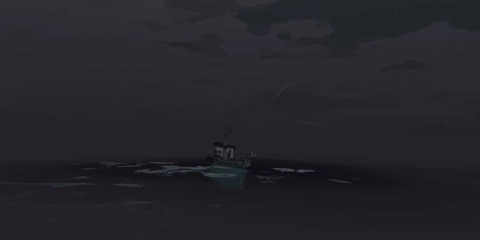 Dredge: The Fisherman In His Boat On The Ocean