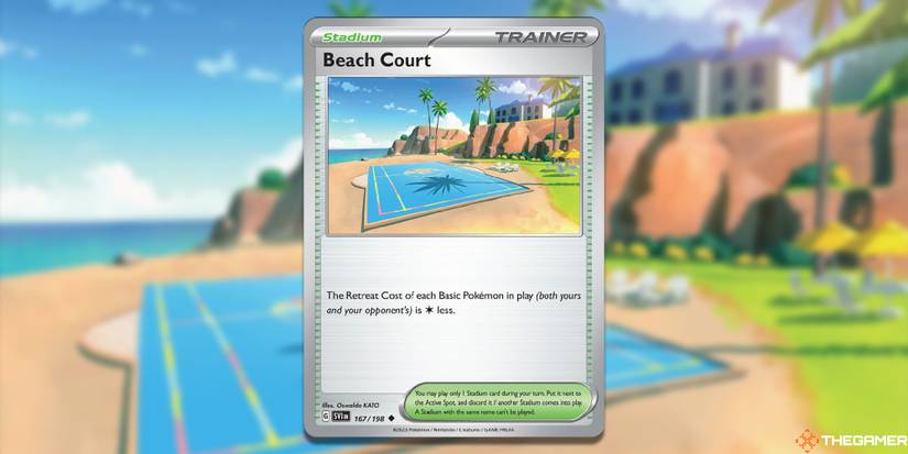 beach court pokemon card Custom Full Art Misty's Slab PokeOricaSTCG you cant play this card. How To Play A Miraidon
