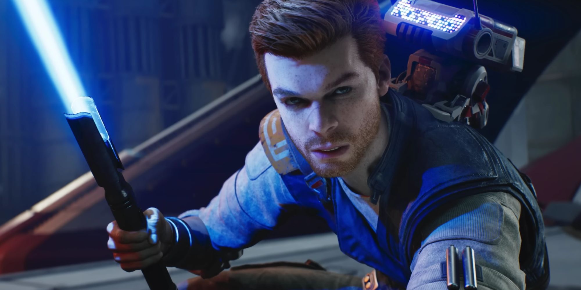Cal using the single-saber stance in Jedi: Survivor.