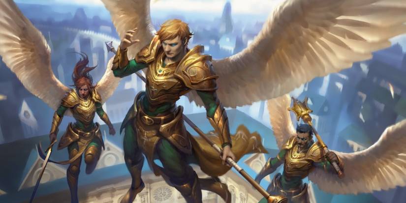  Battle Angels of Tyr MtG Art from Commander Legends: Battle for Baldur's Gate by Fajareka Setiawan